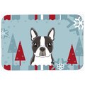 Carolines Treasures Winter Holiday Boston Terrier Mouse Pad- Hot Pad and Trivet BB1699MP